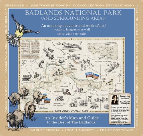Badlands National Park and Surrounding Areas Map 6532875201