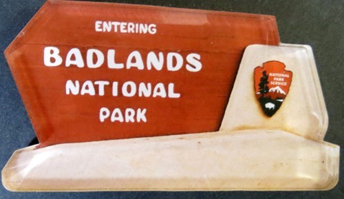Badlands National park sign magnet
