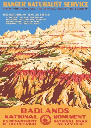 Badlands WPA poster