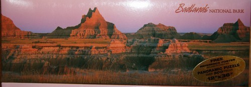 Badlands Sunset Panoramic Puzzle 045622922811