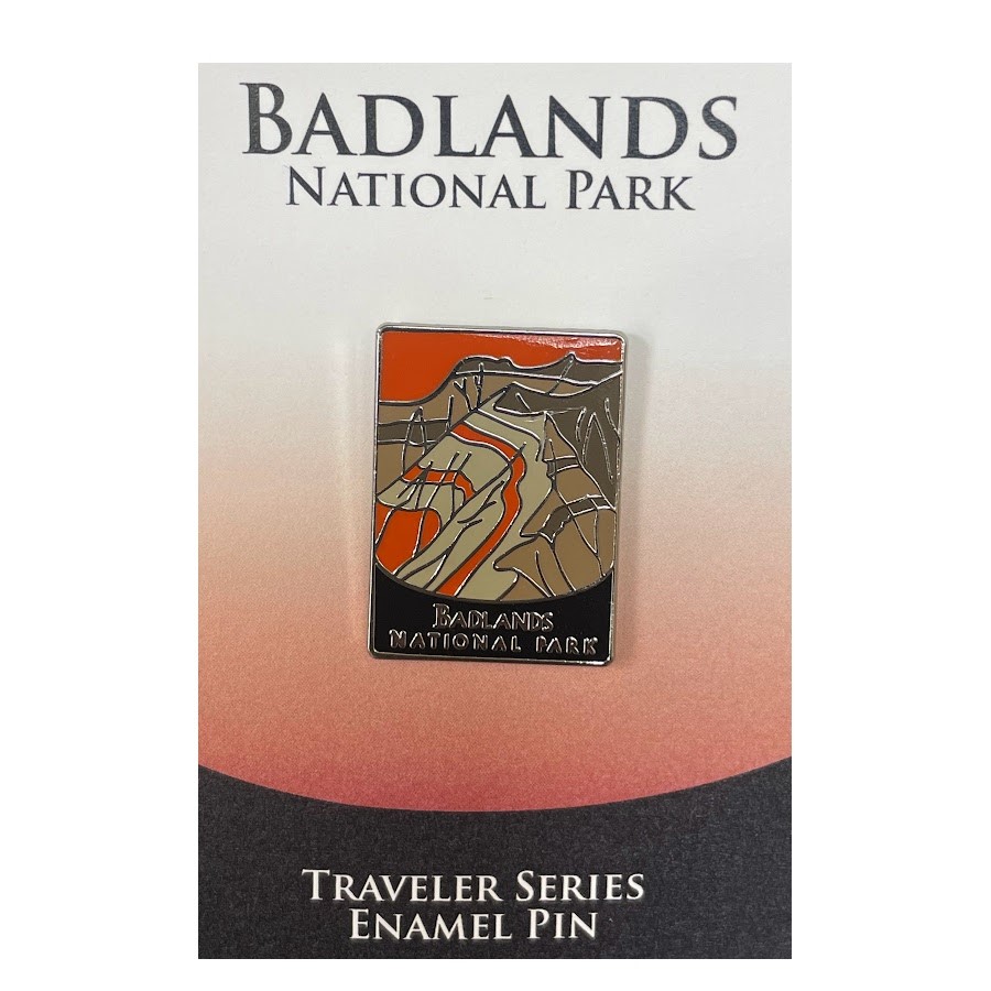 Badlands National Park Traveler Pin orangetan