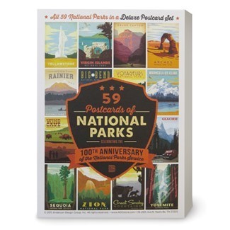 63 National Parks postcard set 676944290434
