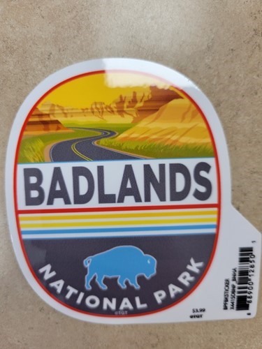 Badlands Buffalo Sticker 888900128501
