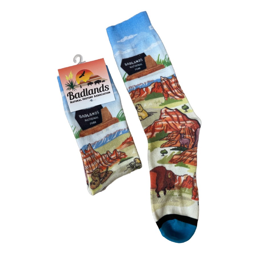 Tall Blue Badlands Socks 00000001909