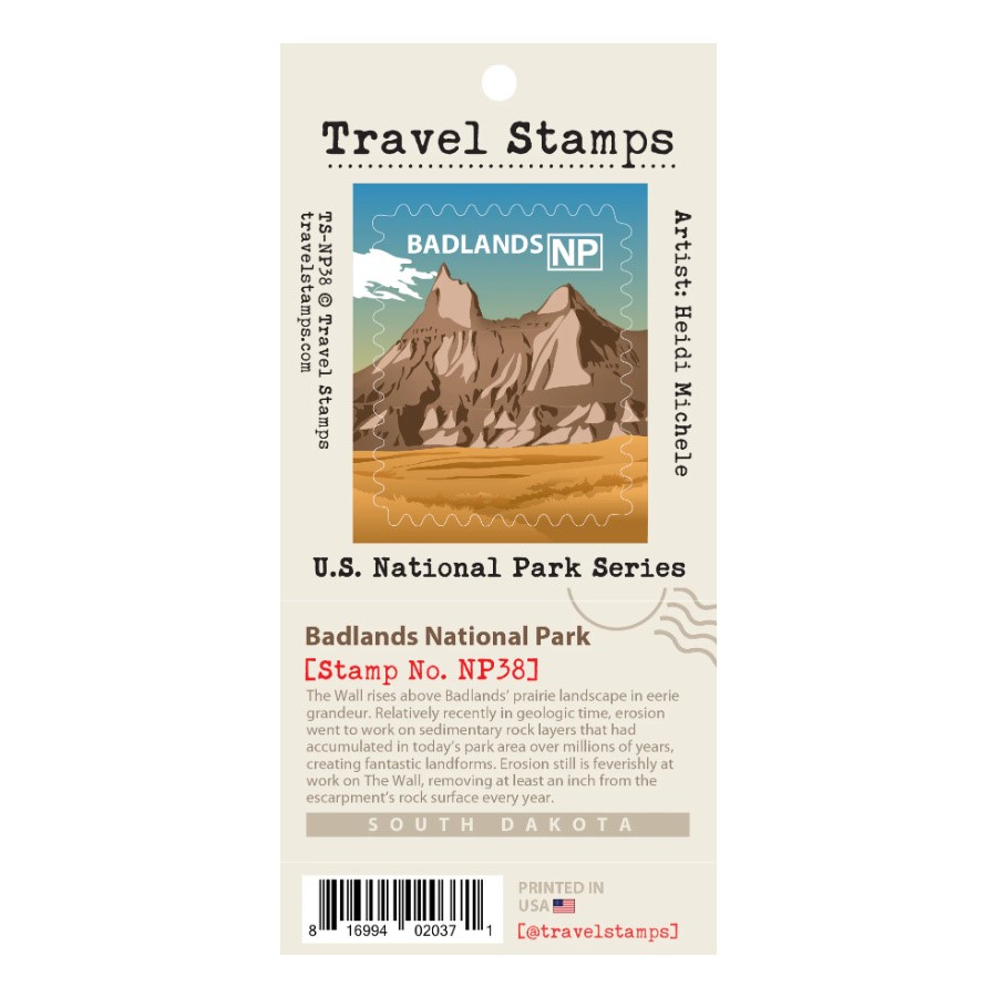 Badlands Travel Stamp 0816994020371
