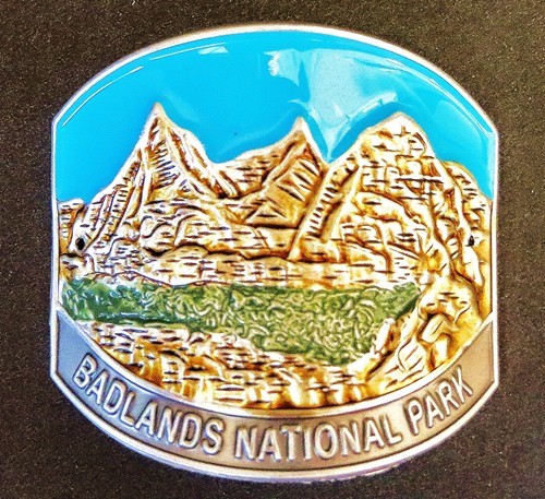 Blue Badlands Formations Medallion