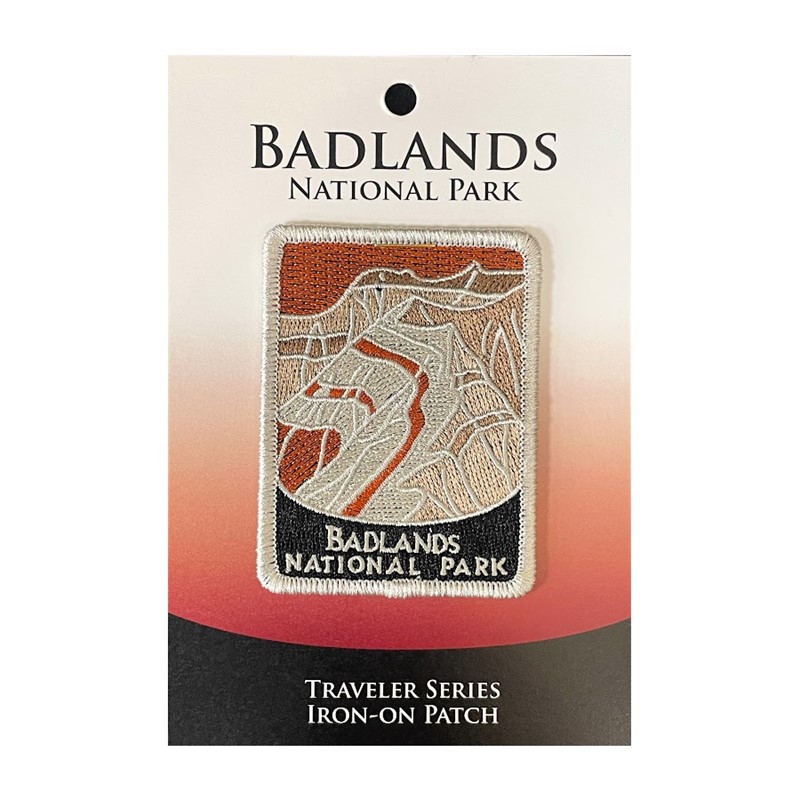 Badlands National Park Traveler Patch orangeandtan