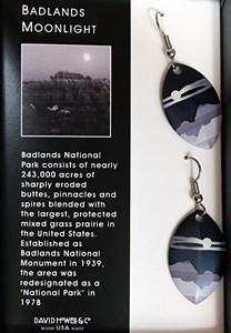 Badlands Moonlight Earrings   .