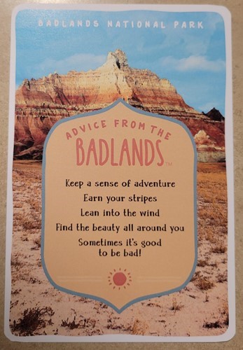 Advice from the Badlands Postcard
