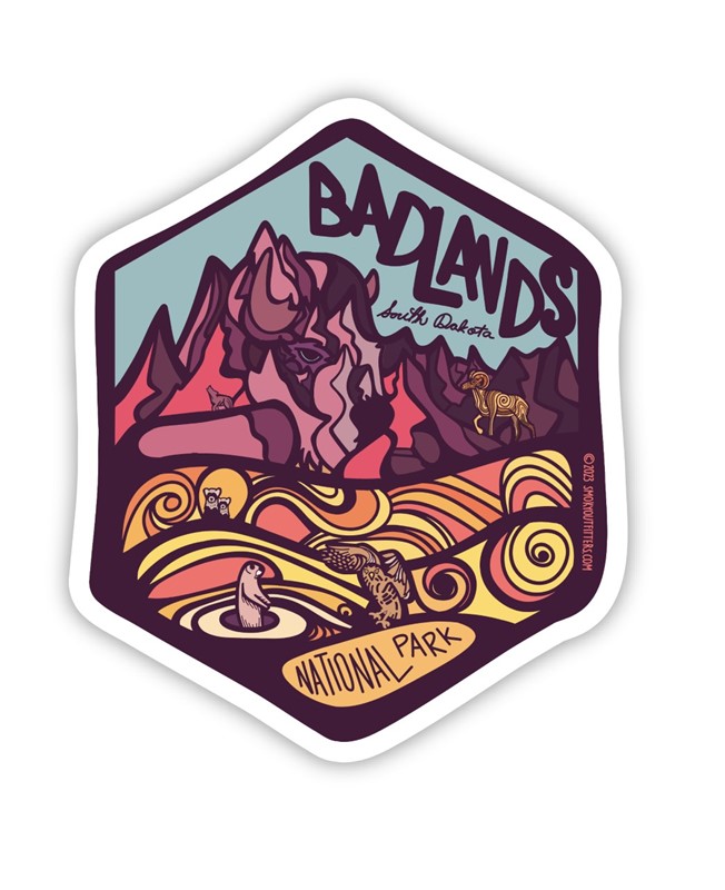 Badlands Retro Sticker BRS.