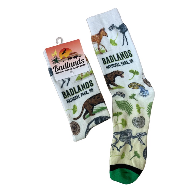Tall Green Fossil Socks 000000090901