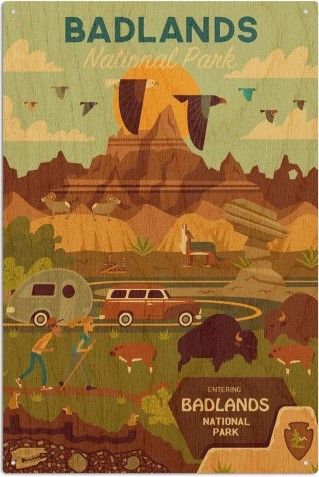 Vintage Badlands Geometric Posters Geometric.