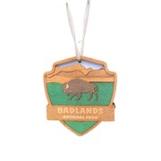 Wood Badlands Badge Ornament 005260222056 View 2