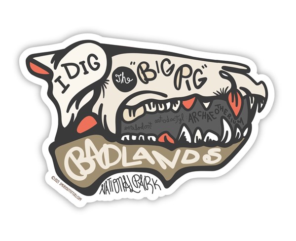 Badlands Retro Sticker