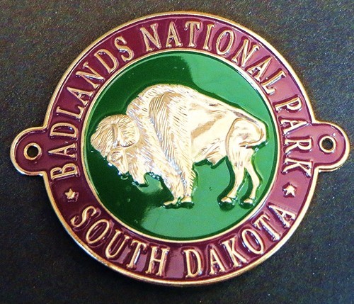 Red and Green Bison Medallion