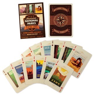 Illustrated National Parks playing cards